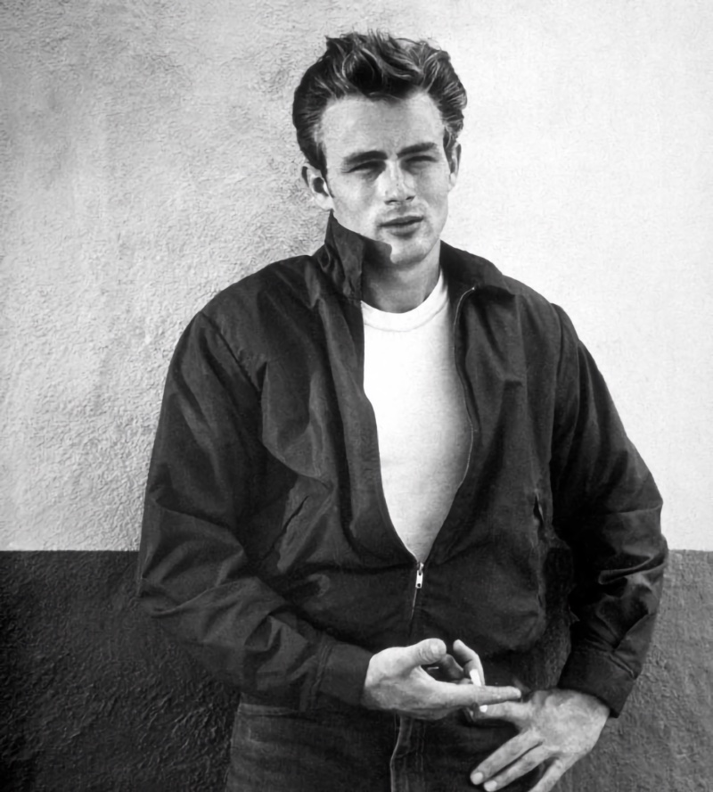 50s Fashion Men James Dean Rebel Without a Cause James Dean appears in a promotional image for Rebel Without a Cause.