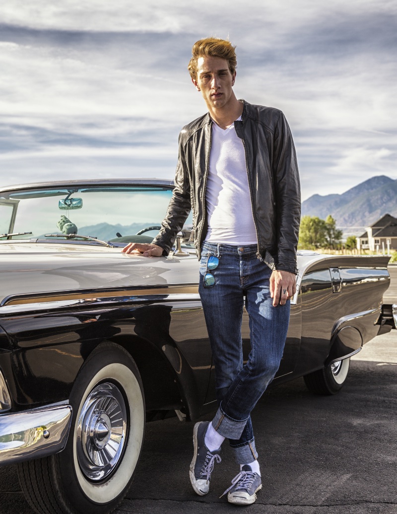 50s Fashion Men Modern Inspired Style The leather jacket and jeans outfit is perhaps one of the most popular looks from the 1950s.