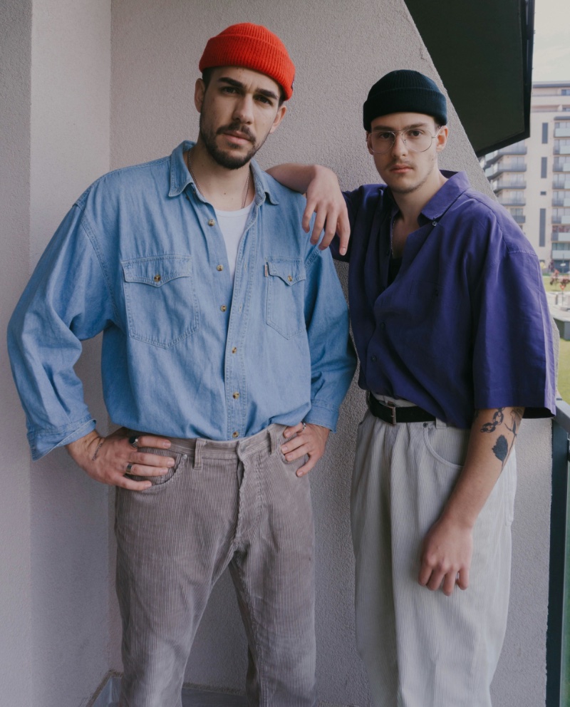 80s Inspired Fashion Men Boxy Oversized Shirts High Waisted Pants 80s Inspired Fashion Men Boxy Oversized Shirts High Waisted Pants