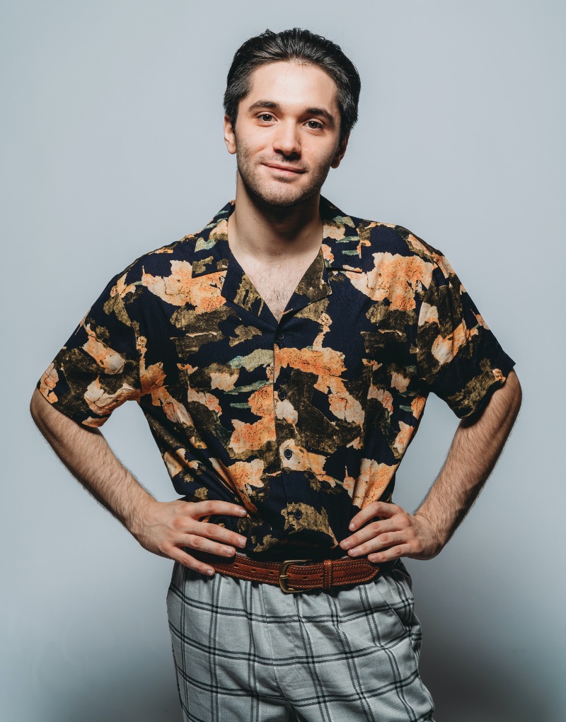 80s Inspired Fashion Men Costume Short Sleeve Print Shirt Check Trousers 80s Inspired Fashion Men Costume Short Sleeve Print Shirt Check Trousers