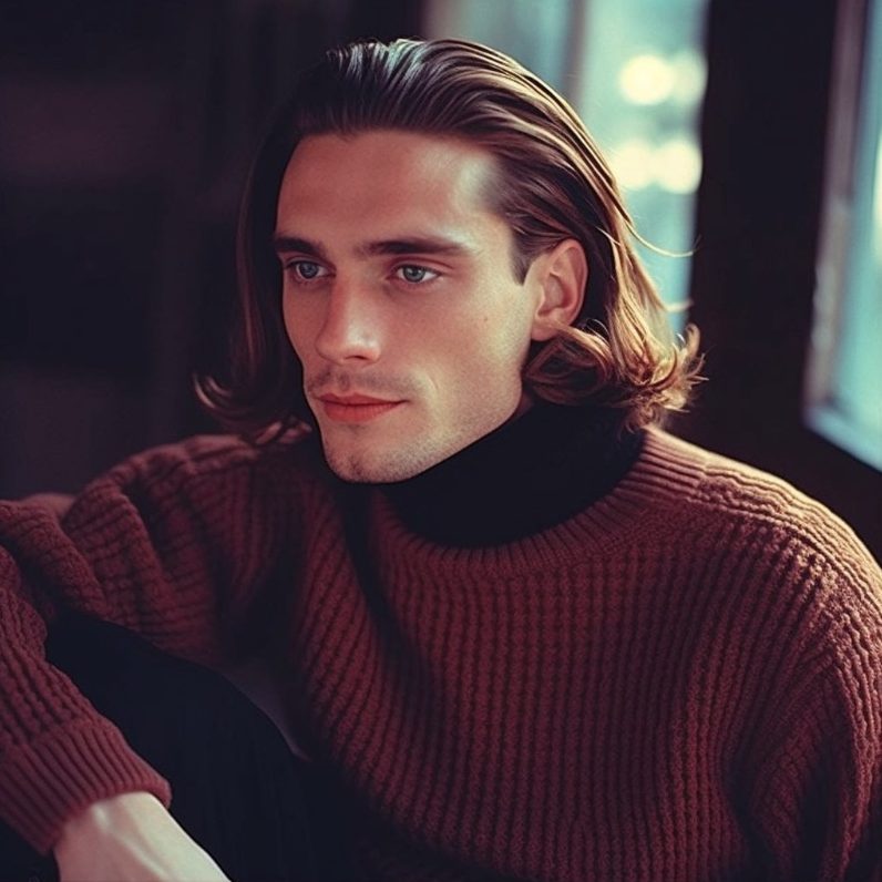 90s Fashion Men Turtleneck Sweater edited 90s Fashion Men Turtleneck Sweater