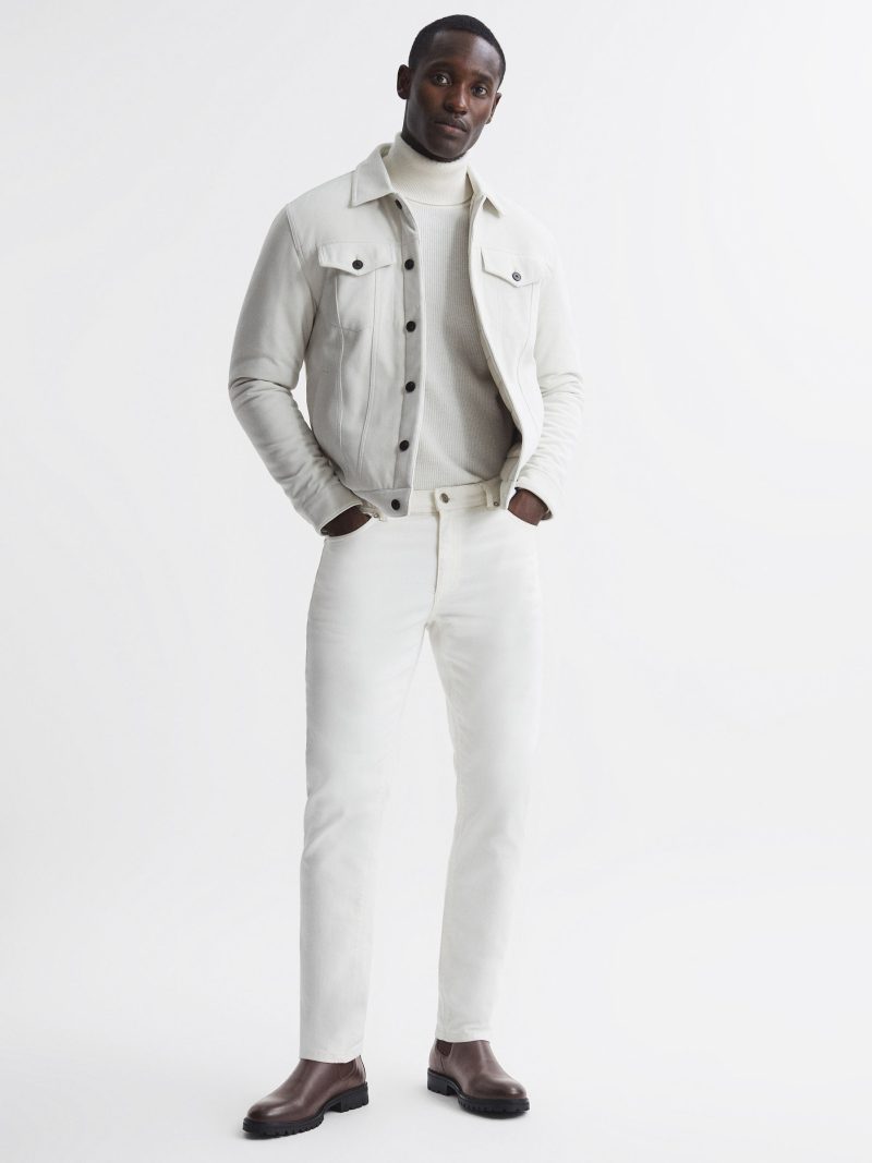 All White Winter Outfit Reiss Make a chic splash in winter white.