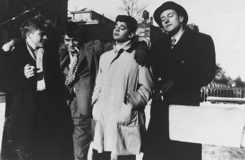 Beat Generation Lucien Carr, Jack Kerouac, Allen Ginsberg and William S. Burroughs reflect the stylish Beat Generation.