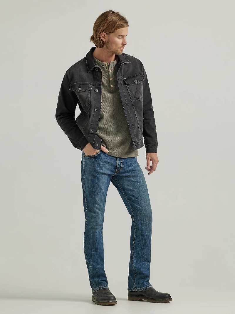 Bootcut Jeans Men Wrangler Dark Mid Shade Bootcut Jeans Men Wrangler Dark Mid Shade