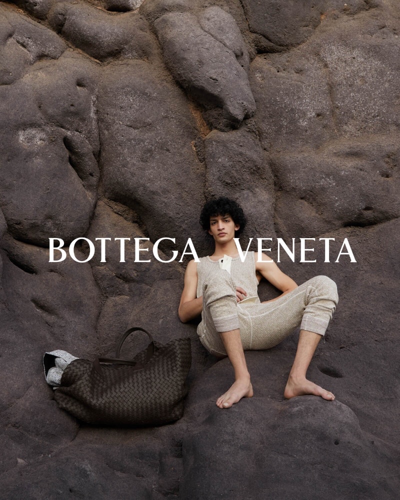 Bottega Veneta Summer Solstice Campaign 2024 006 Model Haroon Sherzad appears in the Bottega Veneta 2024 Summer Solstice campaign.