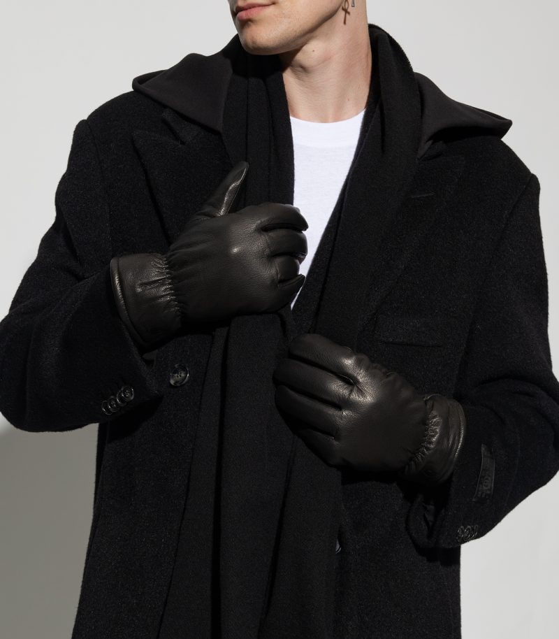 Carhartt Wip Black Leather Gloves Men Vitkac e1698527435997 Carhartt Wip Black Leather Gloves Men Vitkac e1698527435997