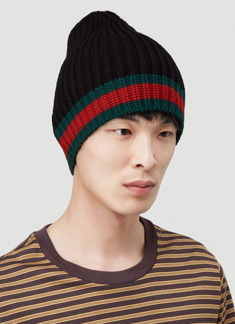 Gucci Beanie Men LNCC Keep your head warm and stylish in a knit beanie from the likes of Gucci.