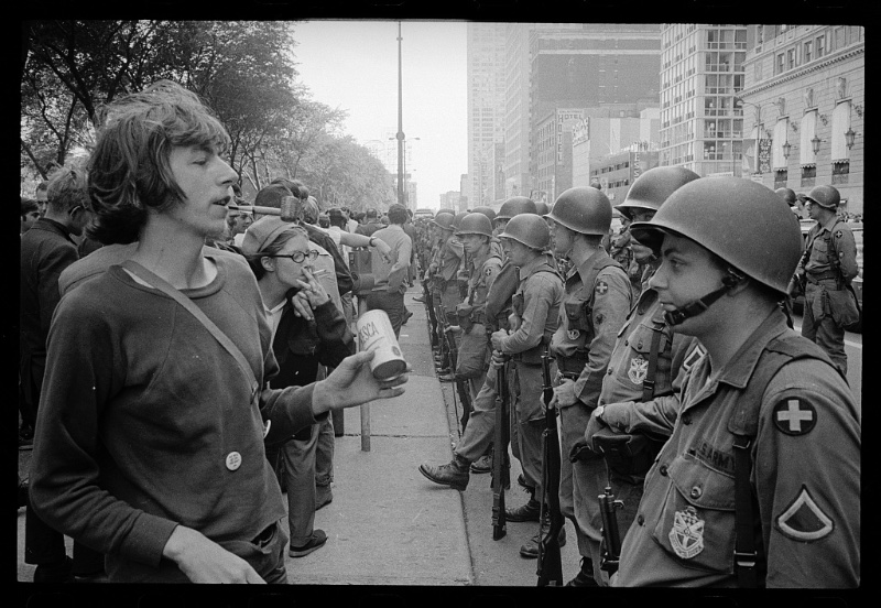 Hippie National Guard Soldiers Chicago 1968 Hippie National Guard Soldiers Chicago 1968