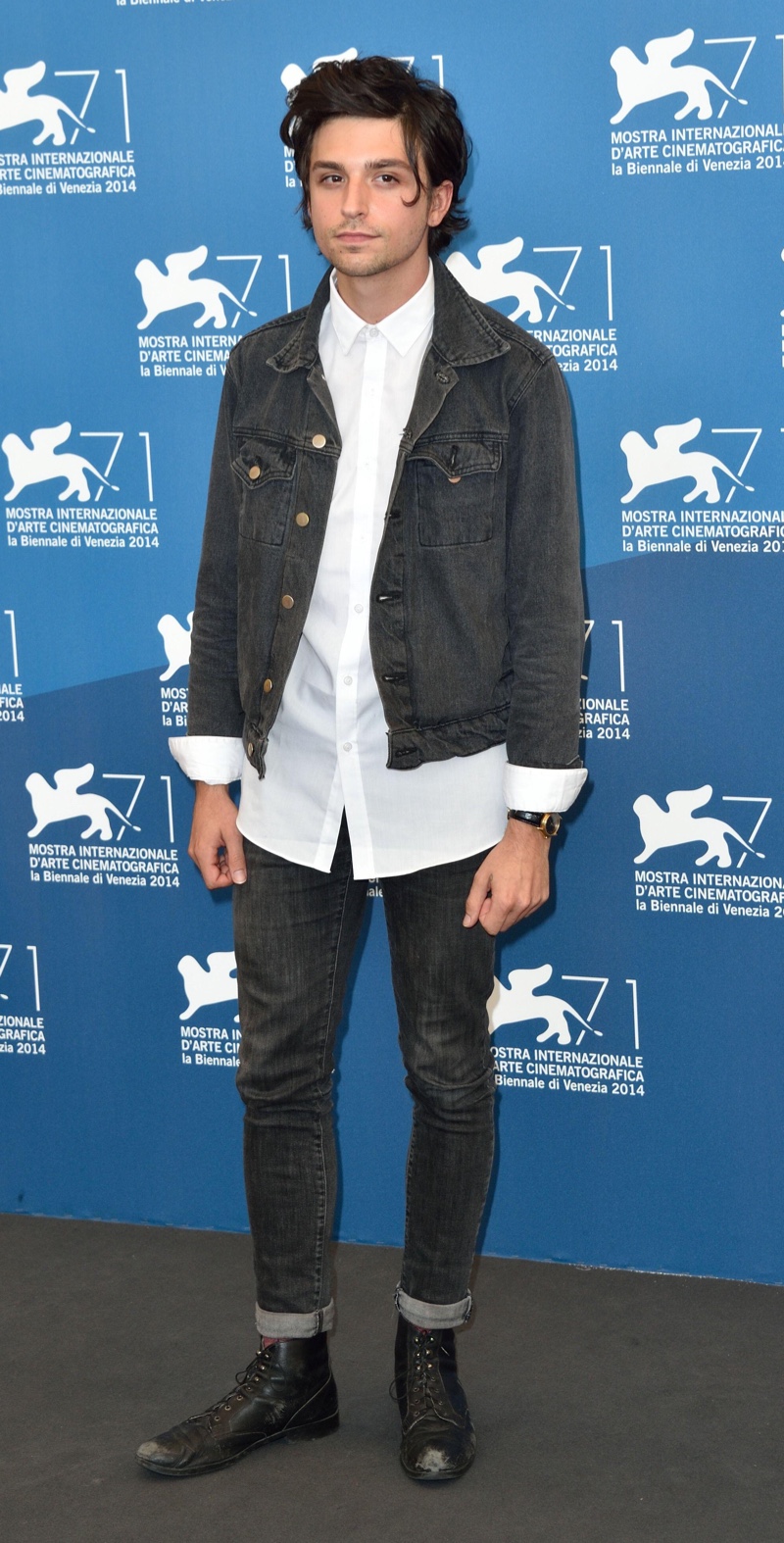 Jacob Loeb Matching Denim Jacket Jeans White Dress Shirt Boots Style Men Jacob Loeb Matching Denim Jacket Jeans White Dress Shirt Boots Style Men