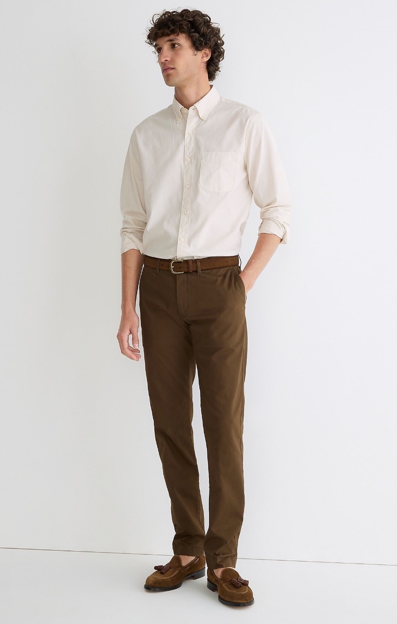 JCrew 484 Slim fit Stretch Chino Pant Men Brown J.Crew 484 Slim-fit Stretch Chino Pant Men Brown