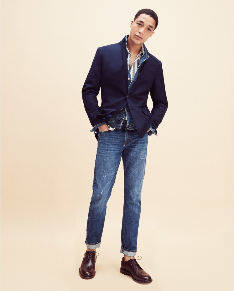 JCrew Denim Jacket Ludlow Blazer Jeans JCrew Denim Jacket Ludlow Blazer Jeans