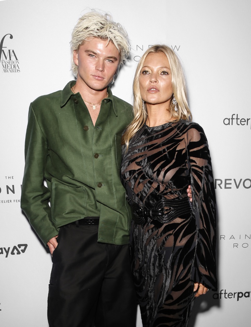 Jordan Barrett Kate Moss The Daily Front Row Awards 2019 Jordan Barrett Kate Moss The Daily Front Row Awards 2019