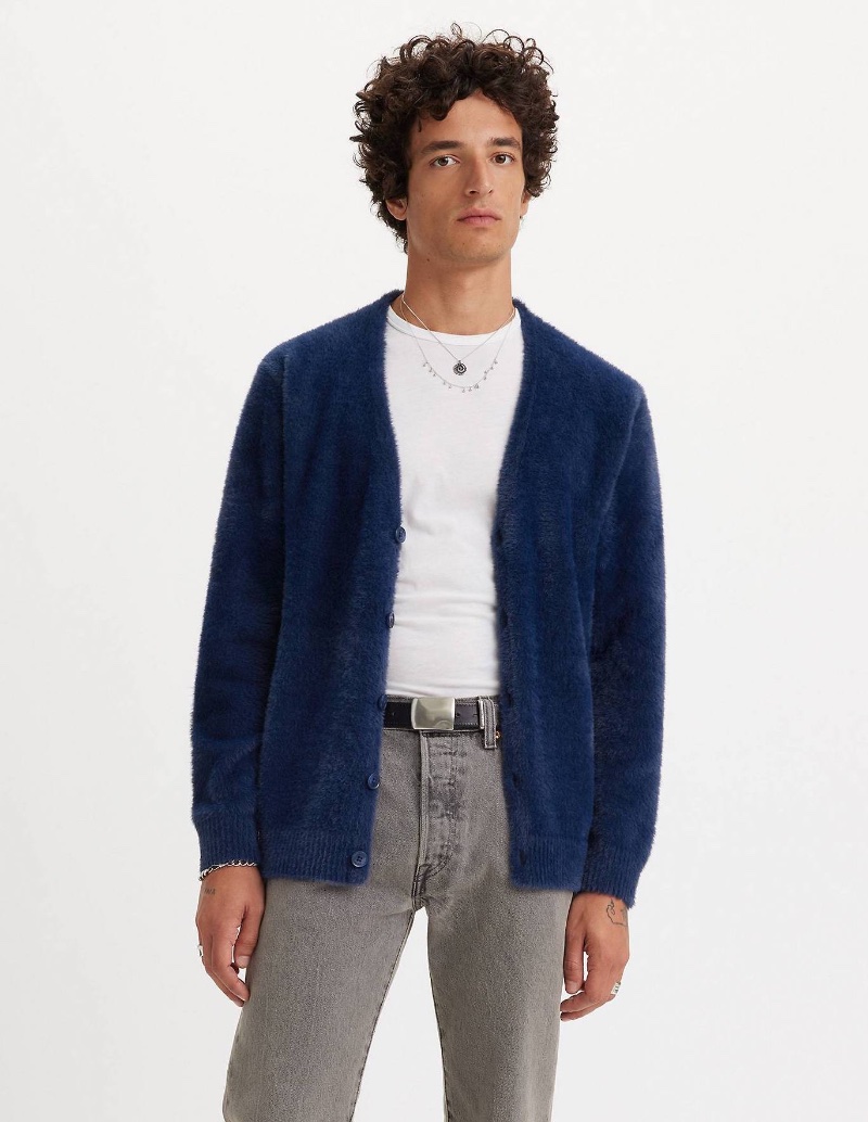 Levis Fluffy Sweater Cardigan Men Levi's Fluffy Sweater Cardigan Men