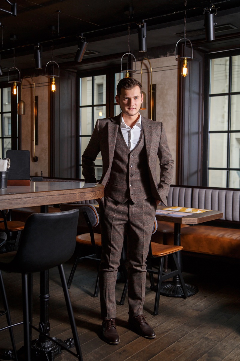 Man Wearing Three piece Suit 1920s Inspiration Embrace tailoring and the 1920s with a three-piece suit.