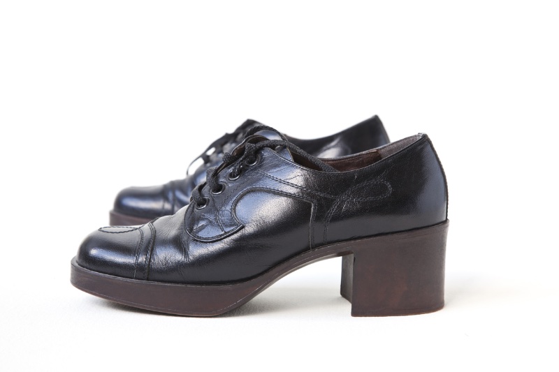 mens leather platform shoe 1970s mens leather platform shoe 1970s