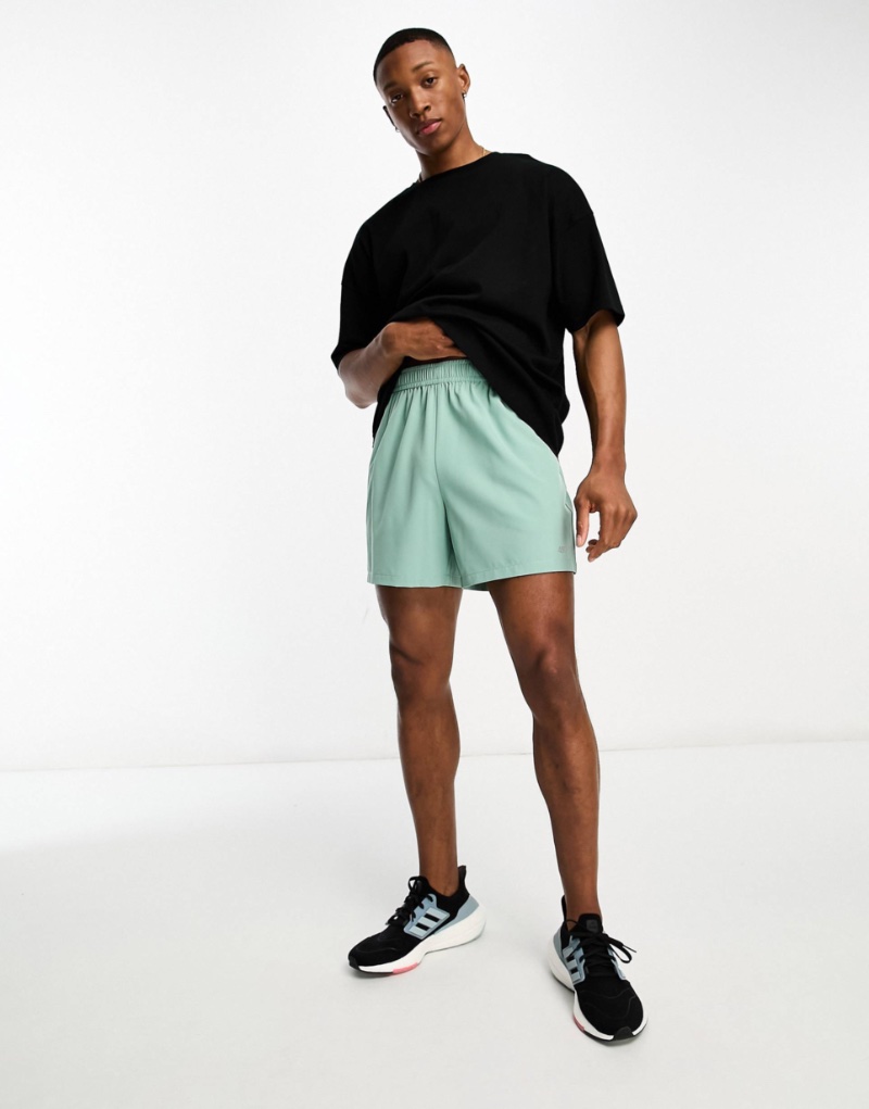 Mens Summer Fashion ASOS 4505 Icon 5 Inch Training Shorts Green Men's Summer Fashion ASOS 4505 Icon 5 Inch Training Shorts Green