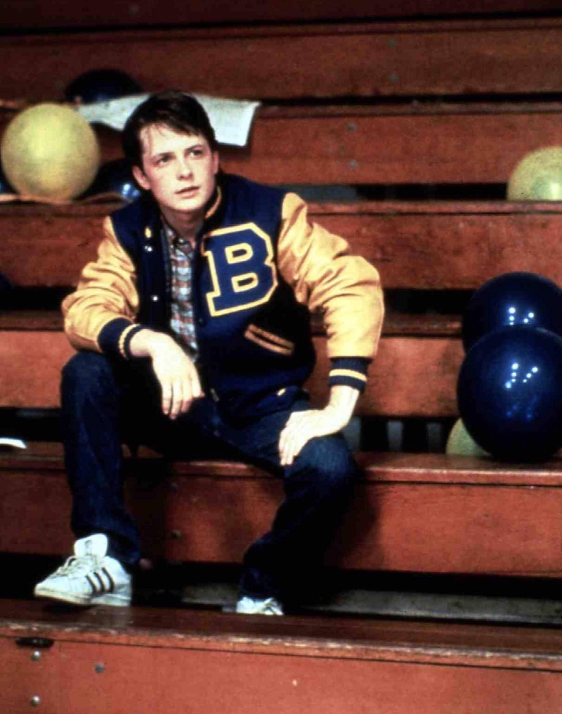 Michael J Fox Varsity Jacket Teen Wolf 1985 Michael J Fox Varsity Jacket Teen Wolf 1985