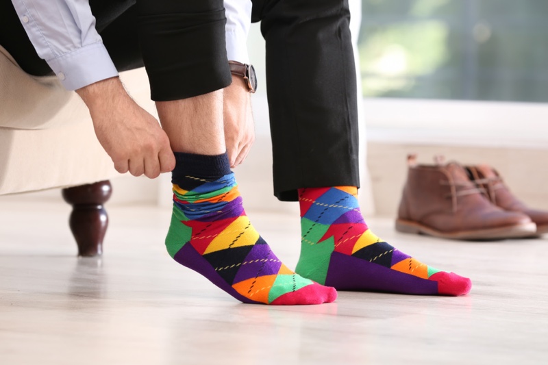 Printed Argyle Socks Man Printed Argyle Socks Man