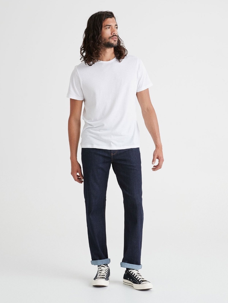 Stretch Denim Jeans Men Duer Performance Athletic Straight Stretch Denim Jeans Men Duer Performance Athletic Straight