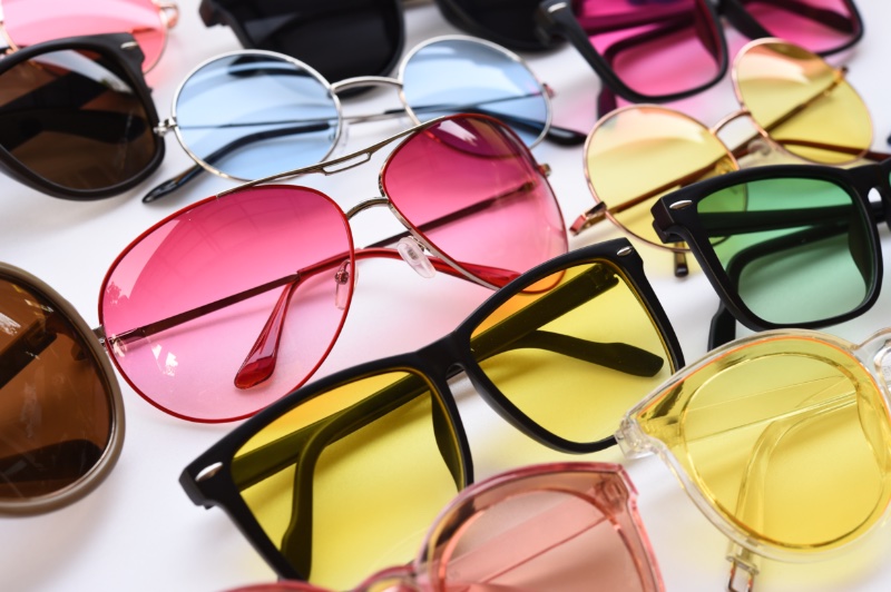 Sunglasses with Colored Lenses 90s Fashion Sunglasses with Colored Lenses 90s Fashion