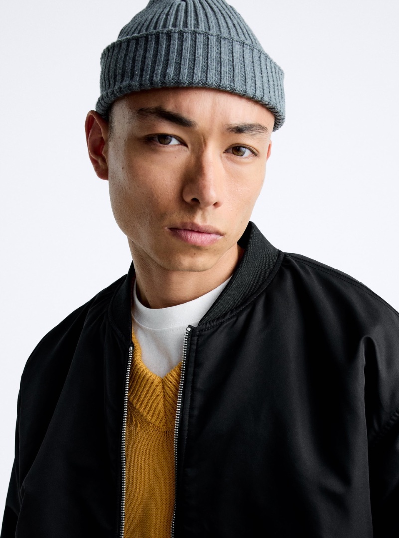 Zara Short Knit Beanie Men Zara Short Knit Beanie Men